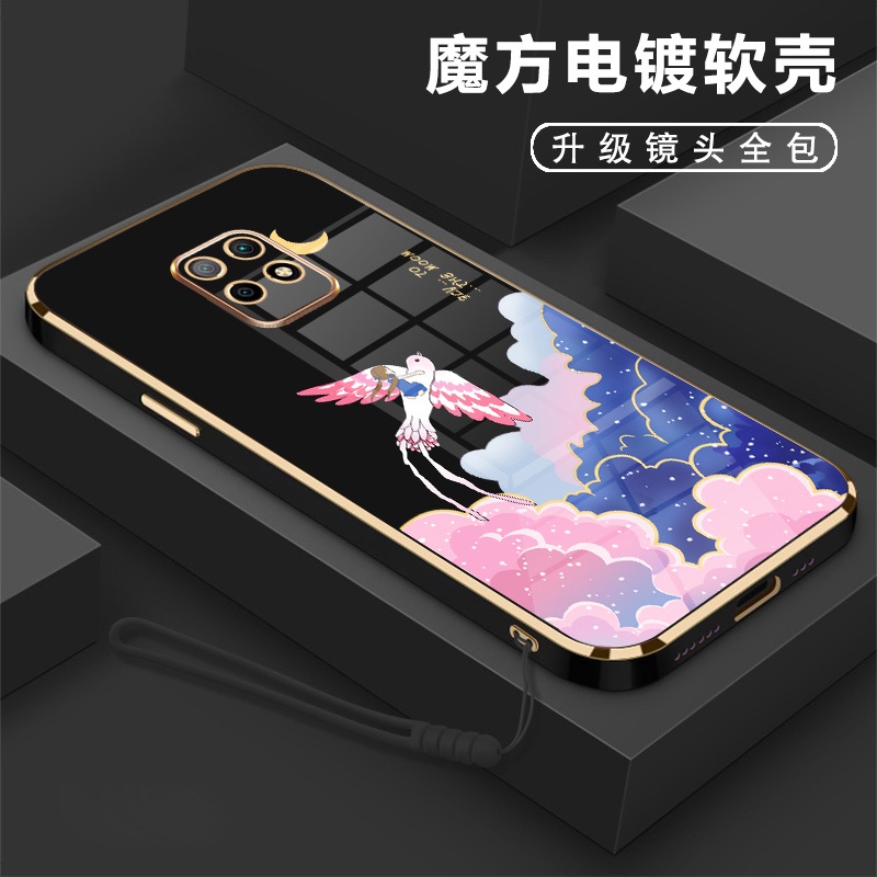 Ốp Điện Thoại Silicon Mạ Hình Cô Gái Redmi note9 Redmi note 9 Pro note9S Redmi note8 note8 Pro Redmi note7 note 7pro note8T