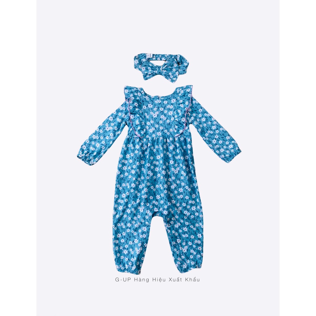 Bộ Dài Tay Bodysuit Liền Thân Bé Gái WONDER NATION