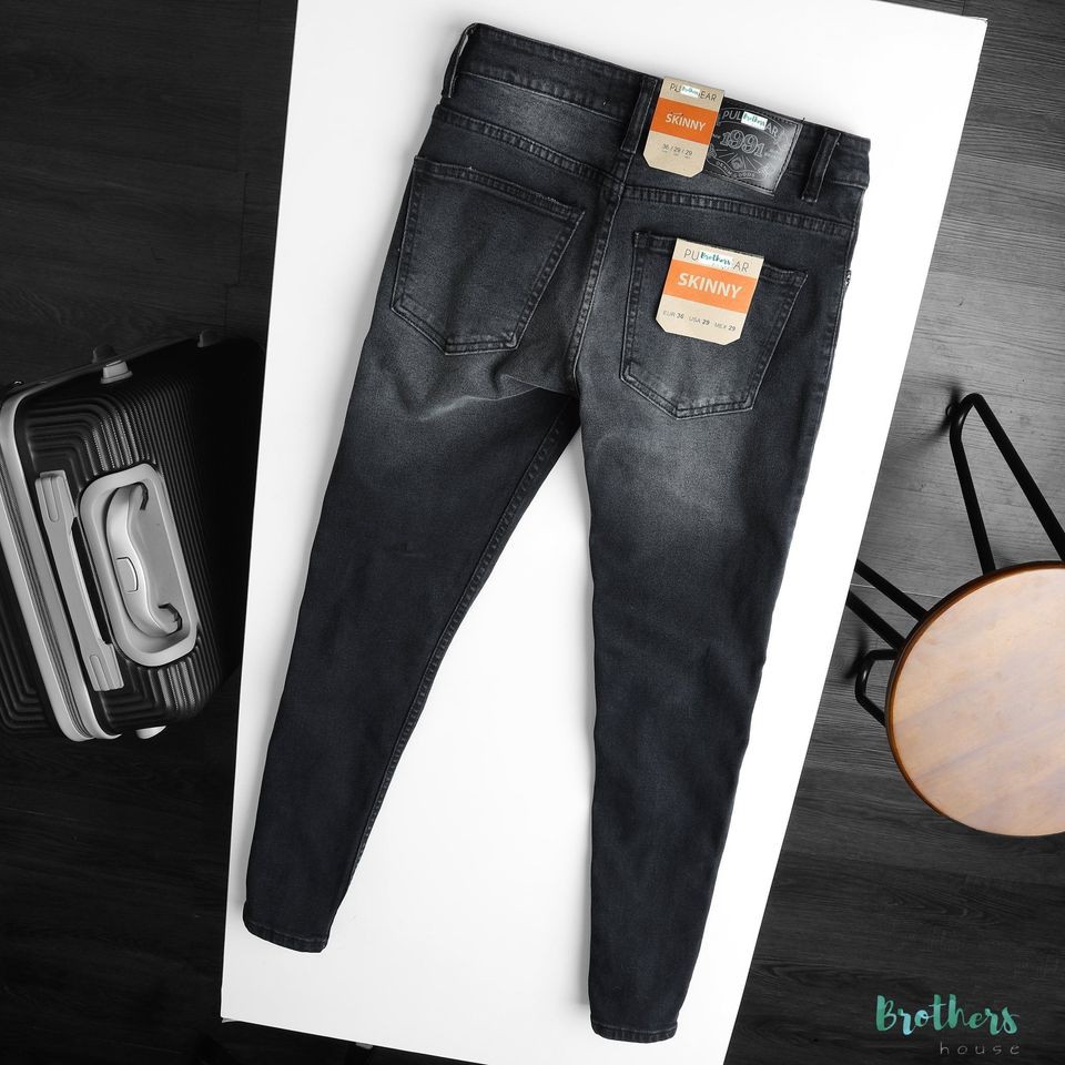 Quần jean nam Pull Bear Skinny cực bụi
