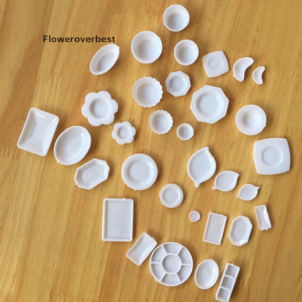 Bộ 33 món đồ chơi mô phỏng chén bát trên bàn ăn cho nhà búp bê