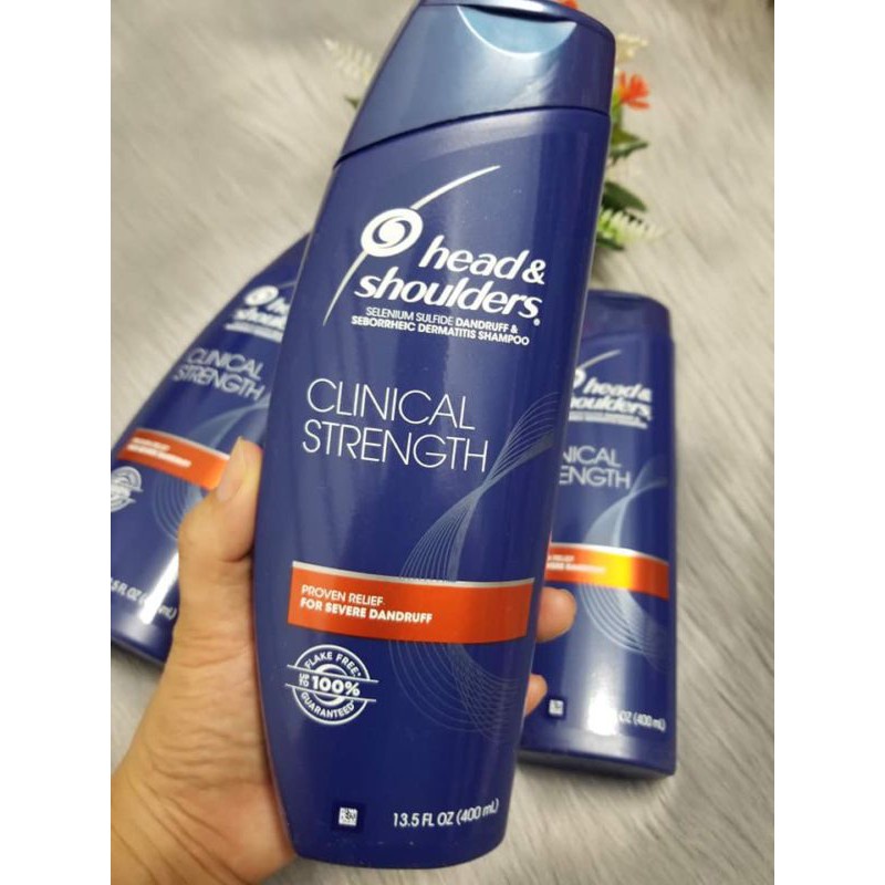 Head shoulder ✅ 𝐂𝐡í𝐧𝐡 𝐡ã𝐧𝐠✅HEAD Mỹ Clinical strength 400ml | BigBuy360 - bigbuy360.vn