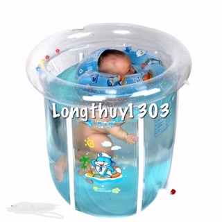 Bể bơi đứng tặng kèm Phao cổ tập bơi cho bé DOCTOR DOLPHIN( tặng kèm phao cổ, bơm phao) bảo hành trọn đời