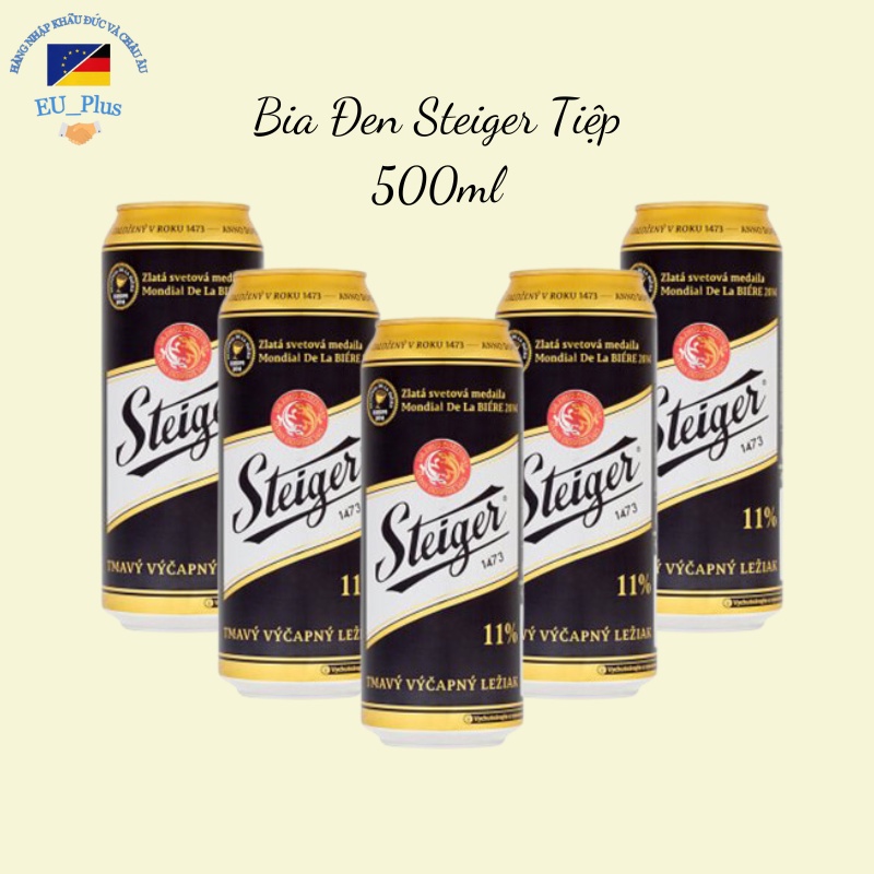Bia steiger đen 500ml - tiệp - ảnh sản phẩm 1