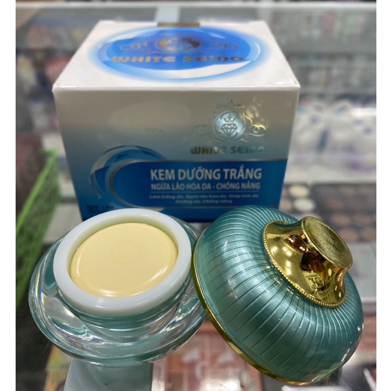 KEM WHITE SEIDO DƯỠNG TRẮNG NGỪA LÃO HÓA DA CHỐNG NẮNG 25G