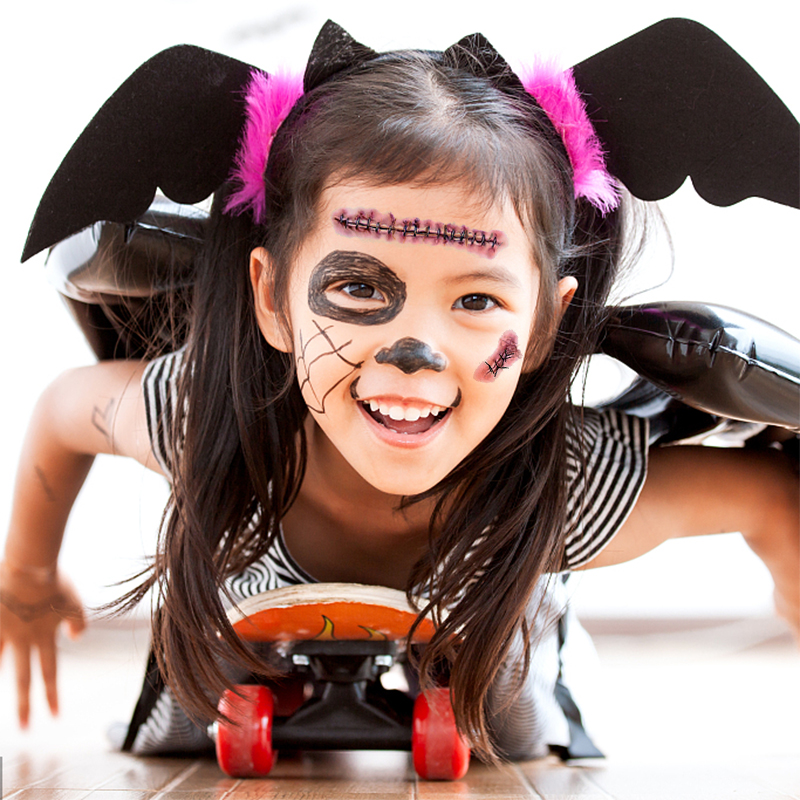 Hình Xăm Dán Tạm Thời Chống Nước Phong Cách Halloween Độc Đáo