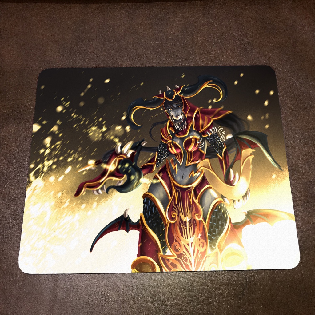 Lót chuột máy tính League of Legends SHYVANA - Mẫu 1 Mousepad cao su êm ái, nhận in theo yêu cầu