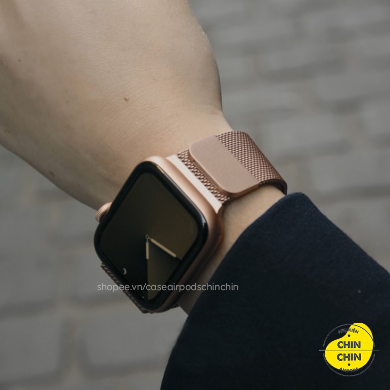 Dây Đeo Apple Watch Thép Không Gỉ Milanese Loop - Khóa Nam Châm Dành Cho Apple Watch Series 6/5/4/3/2/1 - Chin Chin Shop