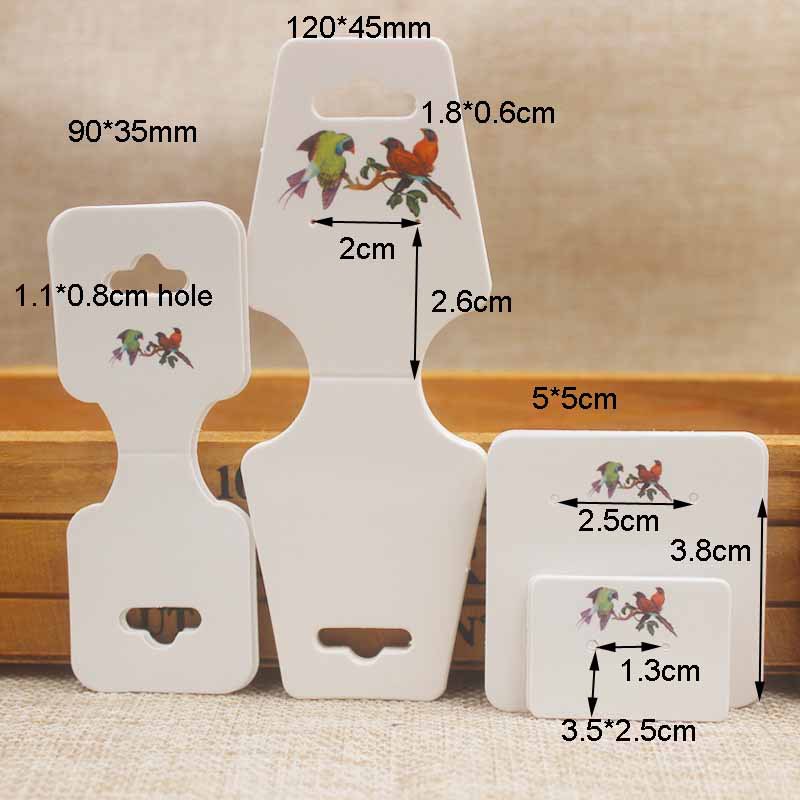 Set 100 Thẻ In Màu Sắc Dùng Để Trưng Bày Dây Chuyền/Vòng Tay/Vòng Cổ DIY