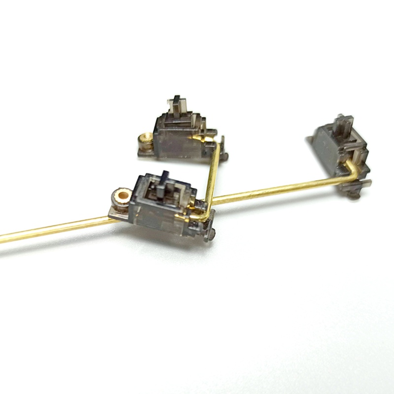 Set 5 Bộ Ổn Định Dây Bàn Phím V2 2U 6.25U Màu Vàng Đen Trong Suốt