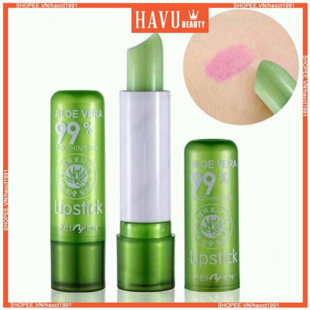 Son dưỡng môi chiết xuất lô hội aloe vera 99% vỏ xanh  nhẹ nhàng chăm sóc đôi môi ,Giữ ẩm, chống khô môi, nứt nẻ môi.