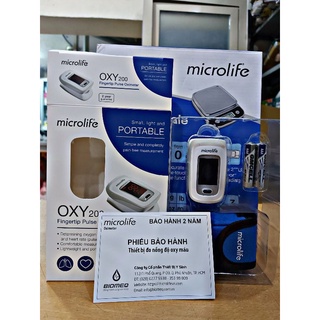 (Giao siêu tốc HCM) Máy đo nồng độ oxy trong máu, máy đo SPO2 Microlife OXY200