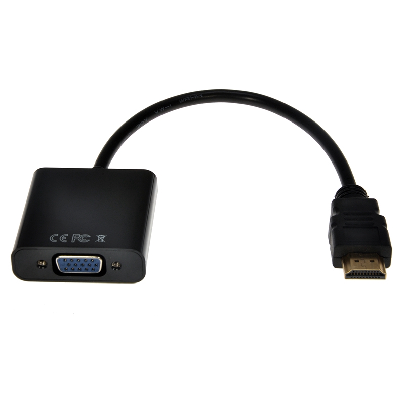 Cáp chuyển đổi HDMI sang VGA từ đầu cắm sang lỗ cắm 1080P