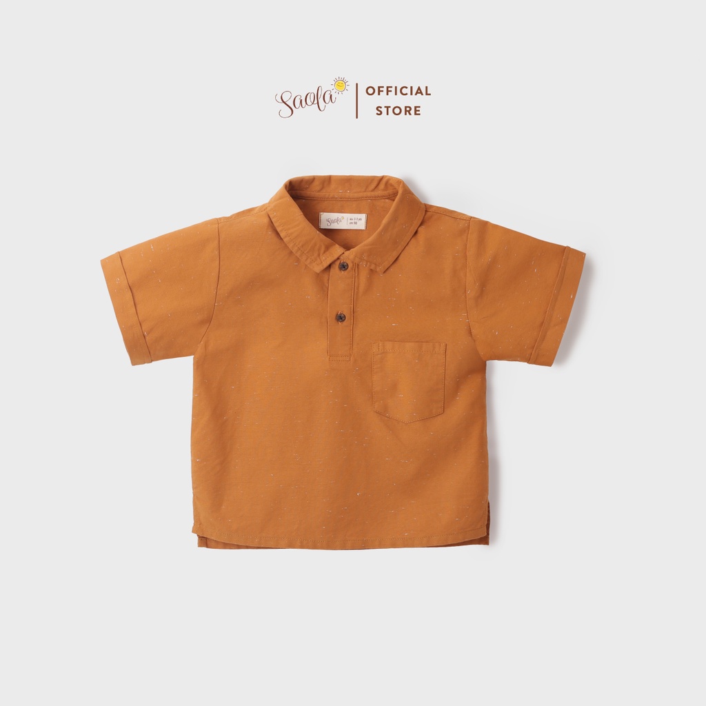 Áo Sơ Mi Oxford Cho Bé Trai Phong Cách Hàn Quốc Dễ Thương - ELFIN SHIRT - TOC008 - SAOLA  KIDS CLOTHING