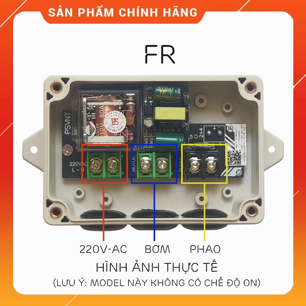 [Ver-2021] Bộ điều khiển - Rơ le An toàn Phao điện 12V, phao nước tự động - Bộ chuyển nguồn phao điện 220v sang 12v.