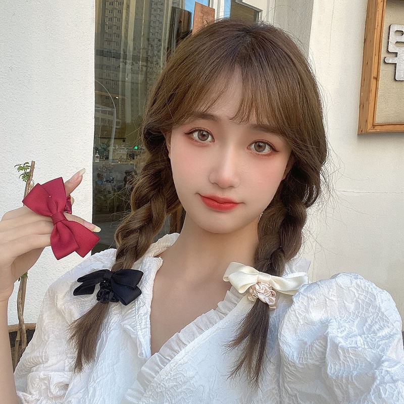 Dây Buộc Tóc Thắt Nơ Kiểu Hàn Quốc Dễ Phối Đồ Cho Nữ