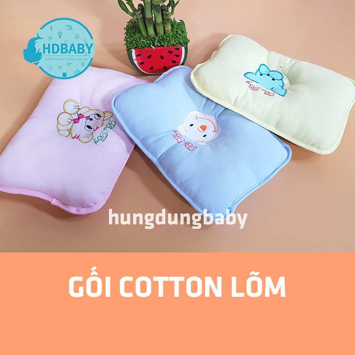 GỐI SƠ SINH COTTON LÕM