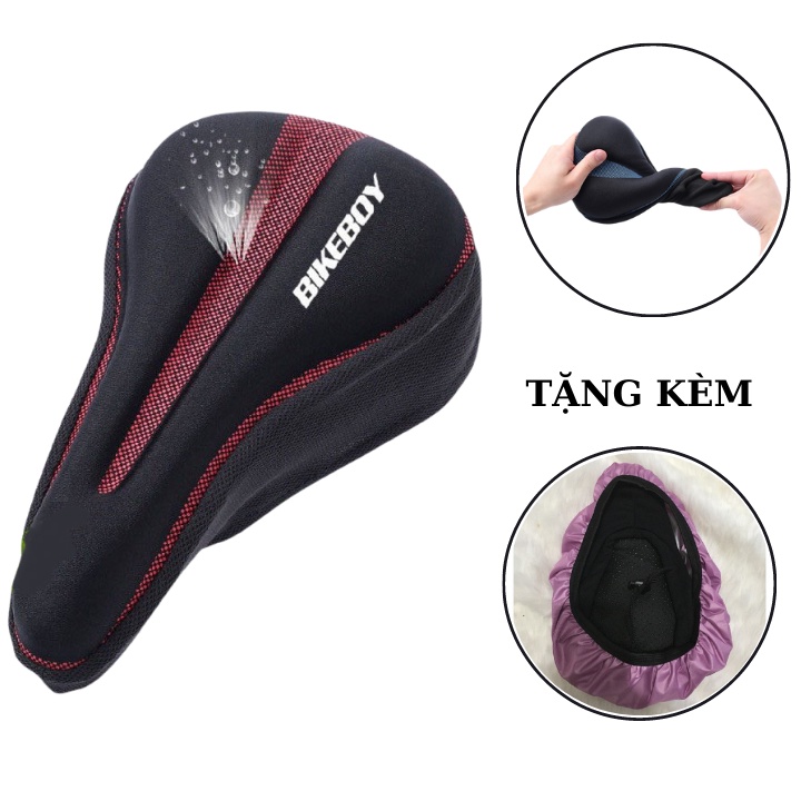 Bọc Yên Xe Đạp Thể Thao, Vỏ Bọc Yên BikeBoy Loại Cao Cấp Êm Ái Tặng Kèm Túi Trùm Mưa
