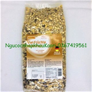Ngũ cốc yến mạch ăn liền mix 30% hoa quả HAHNE Multi Fruit Muesli túi 1Kg