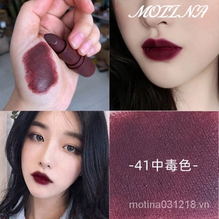 [Hàng mới về] Son lì màu đỏ đen phong cách Gothic thời trang Âu Mỹ lâu trôi không dính cốc