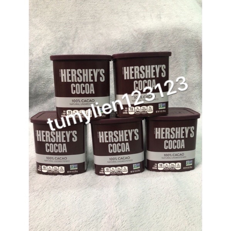 Date 2023 - Bột Cocoa Hershey’s 100% cacao hộp 226gr