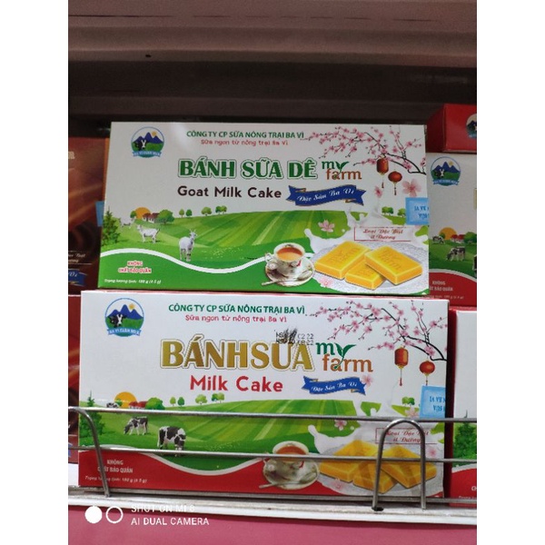 Bánh sữa Ba Vì hộp 180g - Milk cake