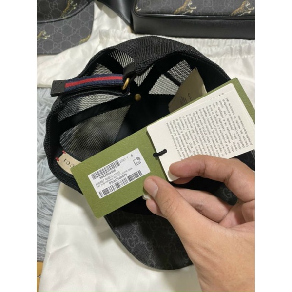 Nón/mũ GUCCI rắn đen chính hãng.