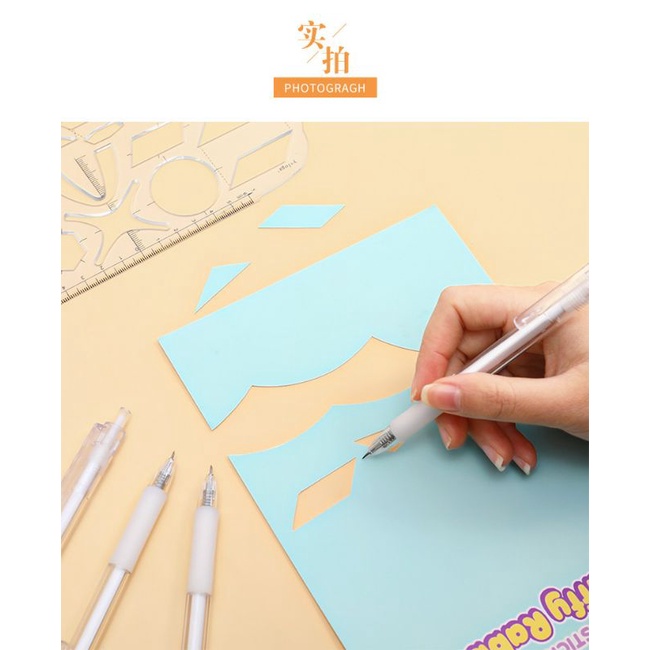 Bút cắt giấy trong suốt cute, rọc giấy dạng bút bấm dùng cắt sticker washi tape làm hình dán trang trí