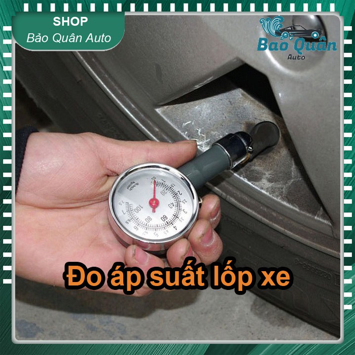 Đồng hồ cơ đo áp suất lốp ô tô xe máy (Loại có hộp đựng)