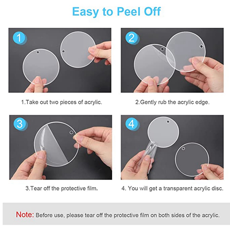 Set 30 Móc Khóa Acrylic 0.080Inch 1 / 12 Inch Màu Đỏ Cho Giáng Sinh