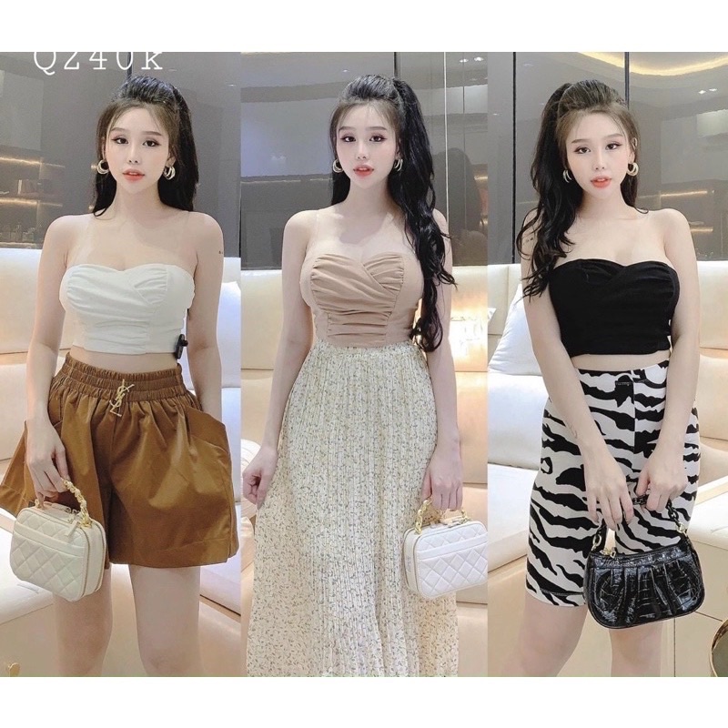 Áo ống nhún có mút ngực