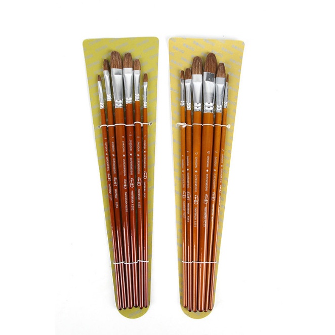 Bộ Cọ vẽ bút lông Sơn dầu Màu Acrylic Màu Nước (6 CÂY)