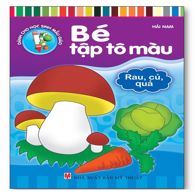 Sách - Bé tập tô màu - Rau, củ, quả