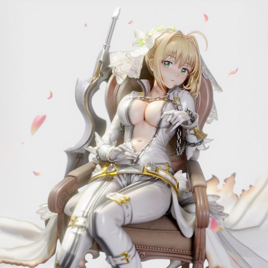 Mô Hình Saber Bride Fate Grand Order Bằng Chất Liệu Nhựa Resin - Cao 14 cm