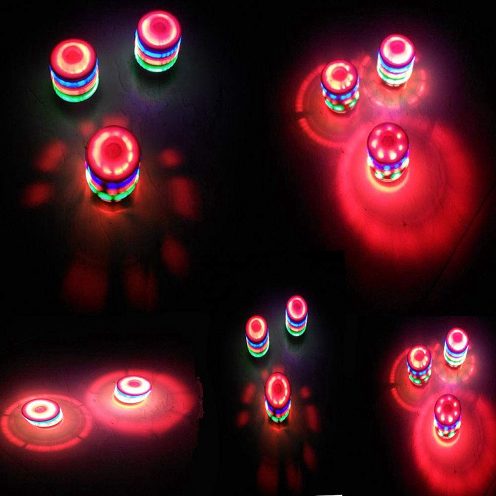 Flash Light-emitting Red Laser Line Gyro Magic Music Gyroscope