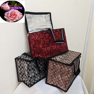 Túi giữ nhiệt hình hộp ngang, túi giao hàng, đựng quần áo chất vải dù bên ngoài [NHIỀU SIZE]