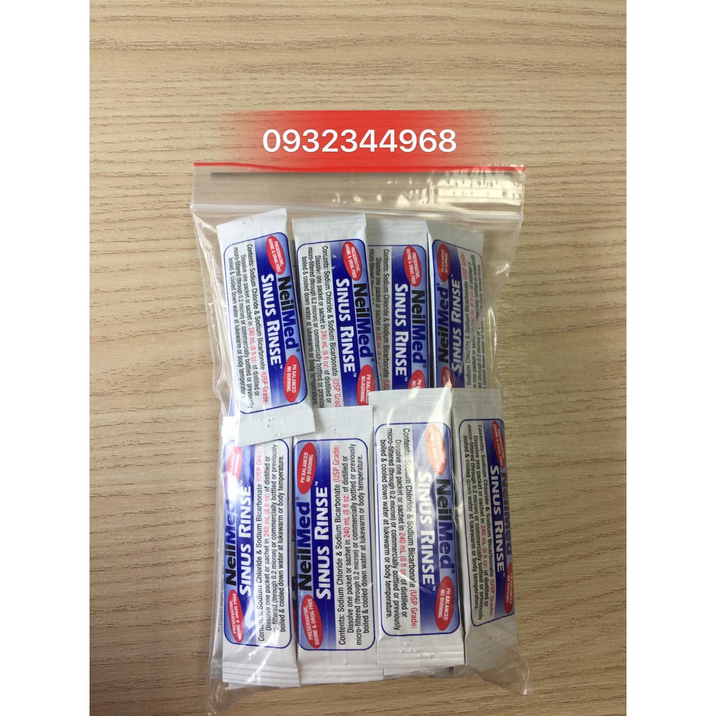 50 gói muối rửa mũi Neilmed