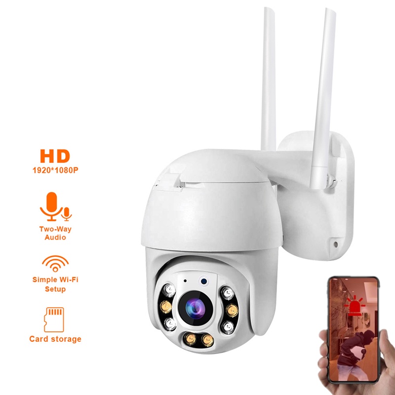 Camera 360 không dây,đàm thoại 2 chiều - Camera Hình Cầu Chống Nước Xoay 360 Độ 1920x1080P