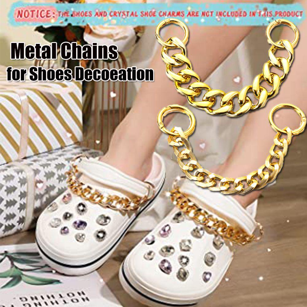 ESPO Dây Xích Kim Loại Trang Trí Giày Cao Gót Cho Nữ ​ Xăng đan Trang Trí Thời Trang Dành Cho Nữ