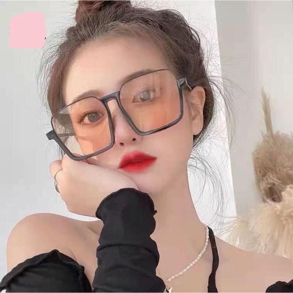 Mắt kính nữ vuông xuất GM chống nắng tia UV kính mát thời trang cao cấp kèm hộp da full box