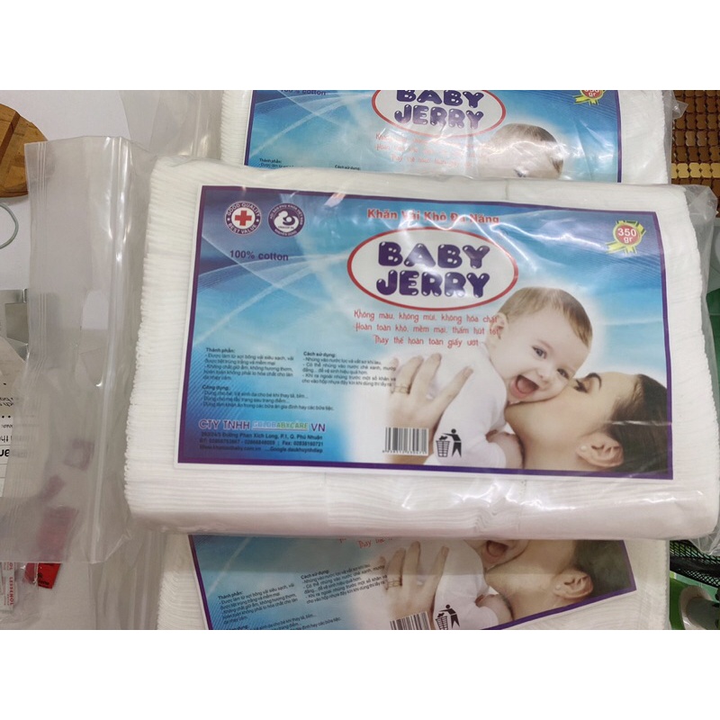 Gói Khăn Khô BABY JERRY 350gr hàng cao cấp Việt Nam