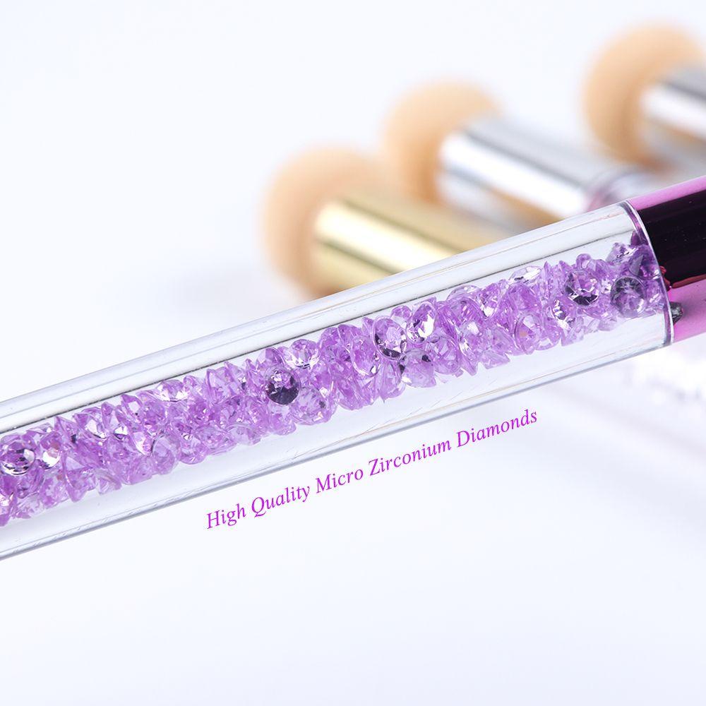 DIACHAVN Cọ Trang Trí Móng Tay Nghệ Thuật Hai Đầu Màu Gradient Tiện Dụng