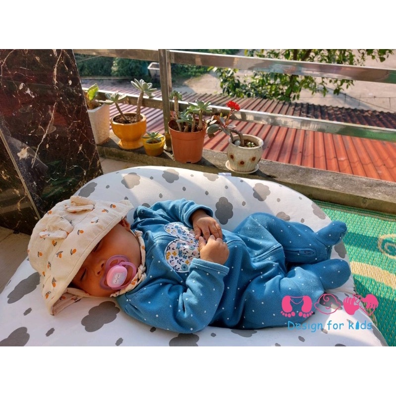 Sleepsuit KHÓA KÉO 2 CHIỀU mỏng / dày mới 2023, bộ body dài tay liền tất xuất dư Carter.s cho b