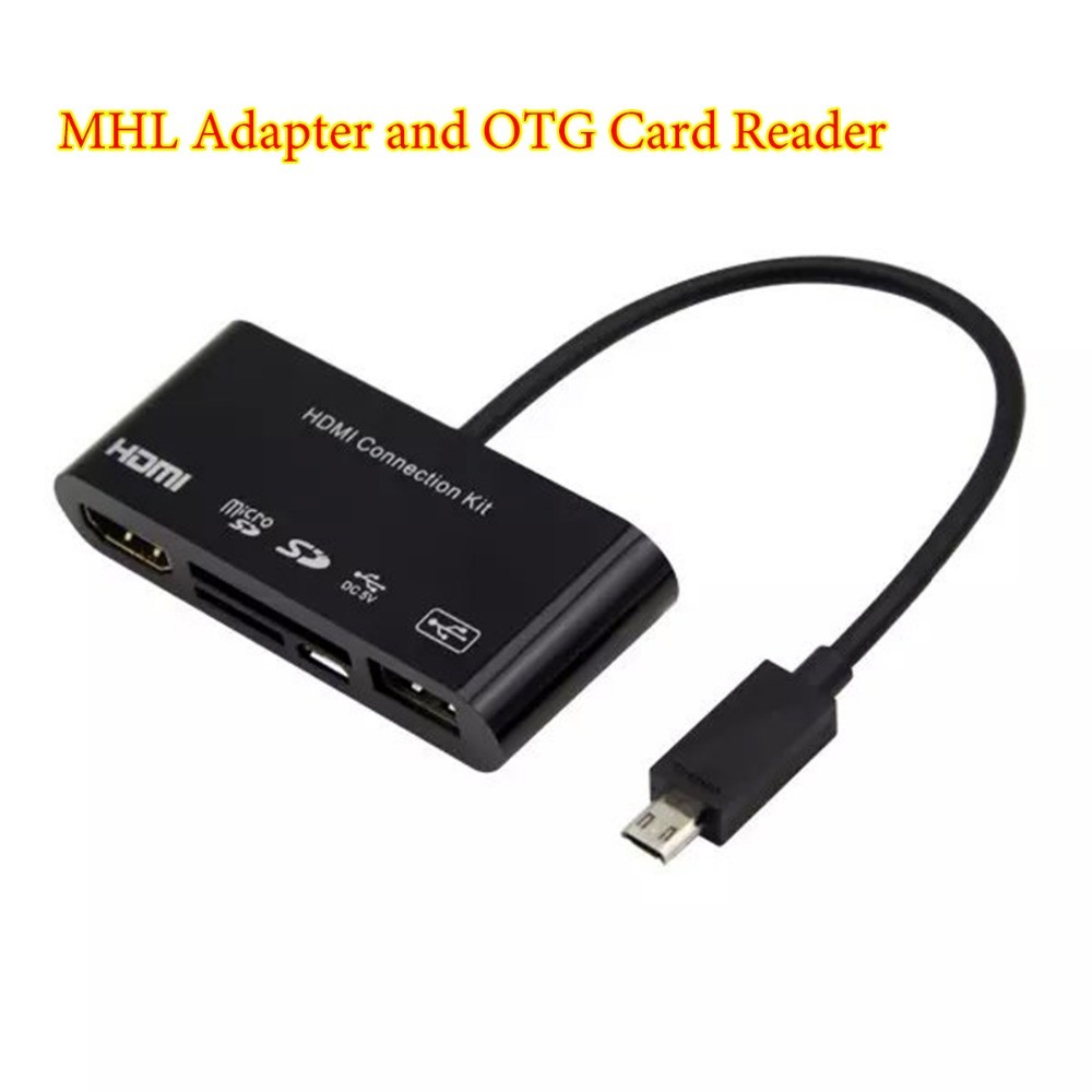 HDTV Adapter and OTG Card Reader kèm dây HDMI ra AV