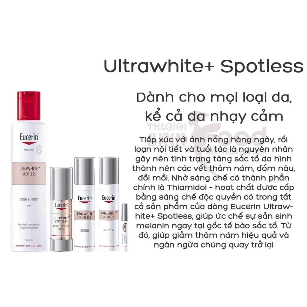 Sữa Dưỡng Thể Làm Trắng Da, Chống Lão Hóa Eucerin Spotless Body Lotion SPF7 250ml