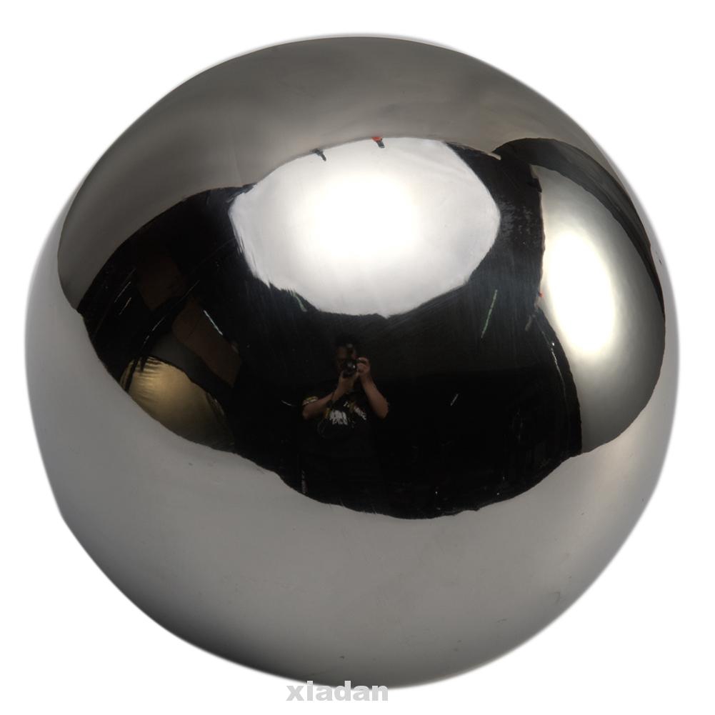 1/5x Stainless Steel Mirror Sphere Hollow Ball Home Garden Decor 8/10/12/15cm