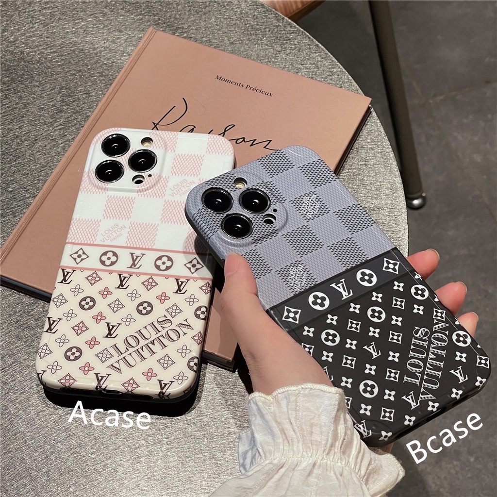 Ốp Điện Thoại Nhựa Cứng In Logo LV Cho iPhone14 13 12 Mini 11 PRO MAX 6 / 6s 7 / 8plus SE2 X / XS XR XSMAX #Hg5150