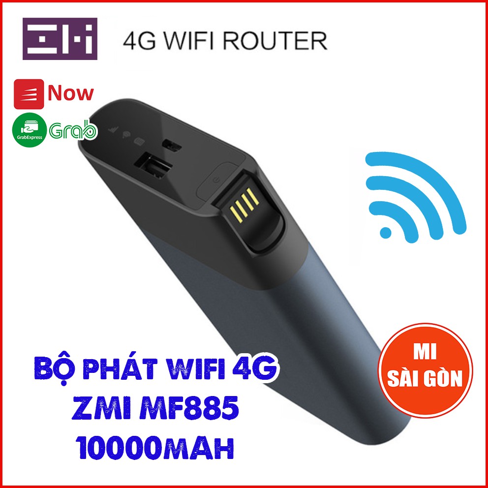 Bộ phát sóng Wifi ZMI MF885 kèm sạc dự phòng 10000mAH