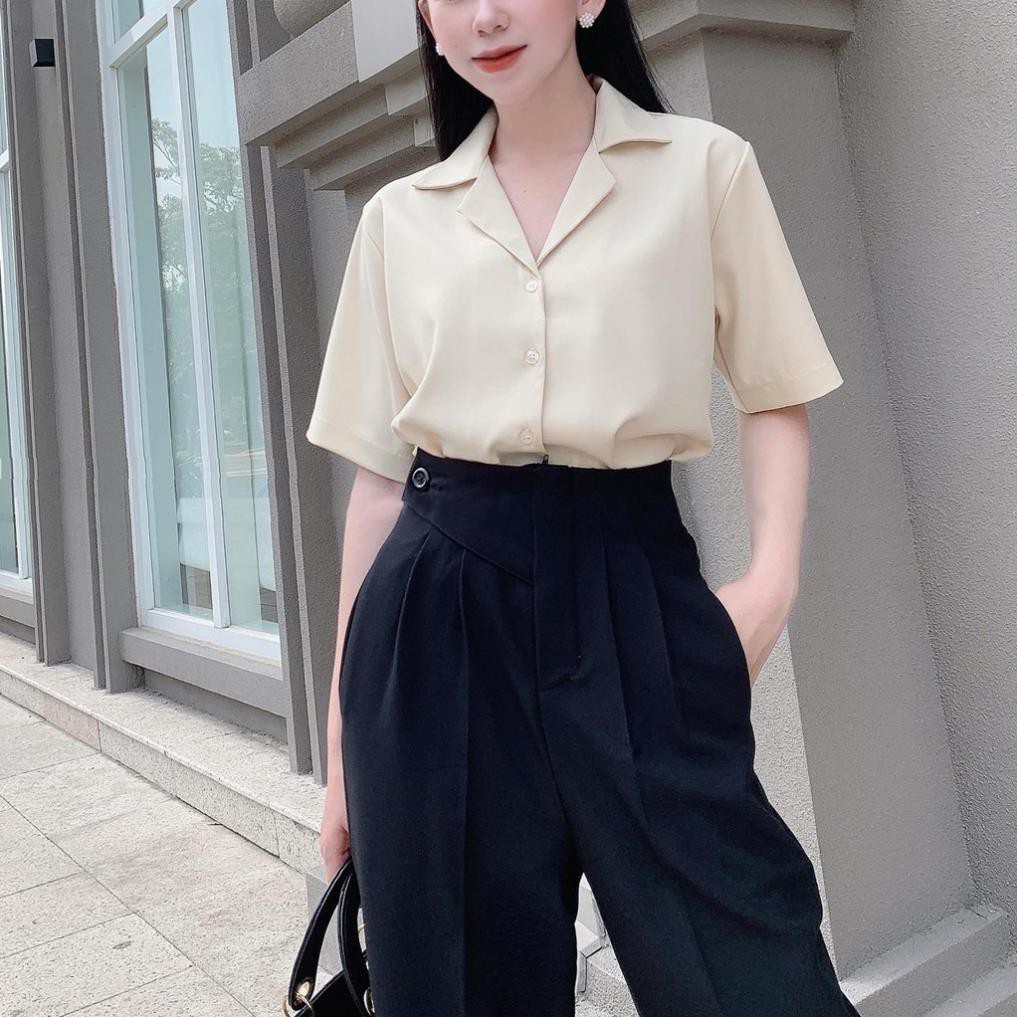 Quần Tây Nữ Công Sở, Quần Baggy Vải Lưng Chun Nút 1 Bên , Form Dáng Chuẩn, Siêu Tôn Dáng, Đỉnh Cao Che Khuyết Điểm. | BigBuy360 - bigbuy360.vn