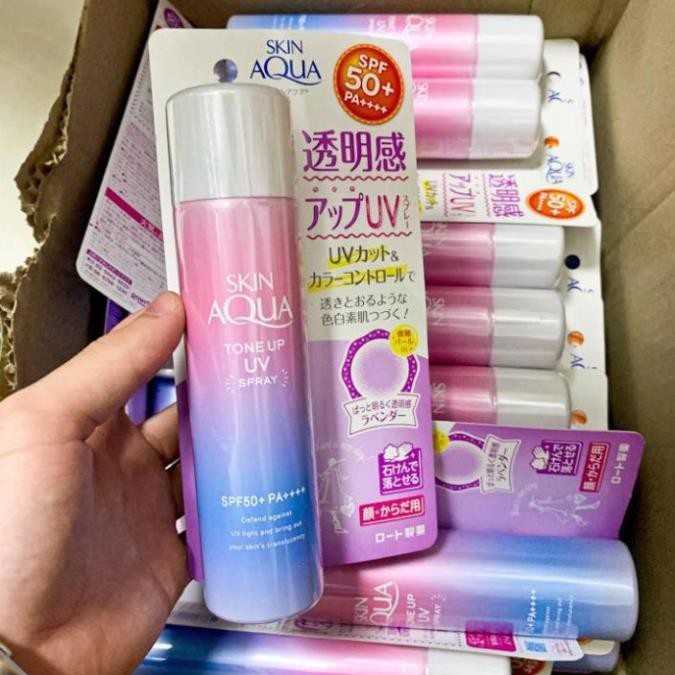 Kem chống nắng Skin Aqua kem chống nắng nâng tông Skin Aqua SPF50+ PA++++ Maneki | BigBuy360 - bigbuy360.vn