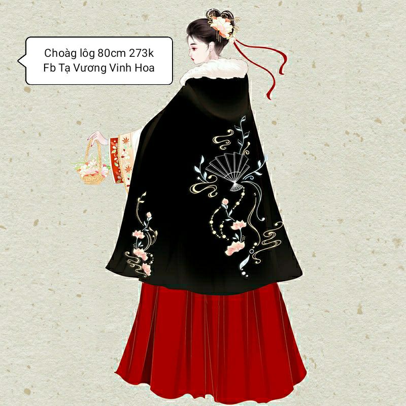 Áo choàng lông 80cm chính phẩm